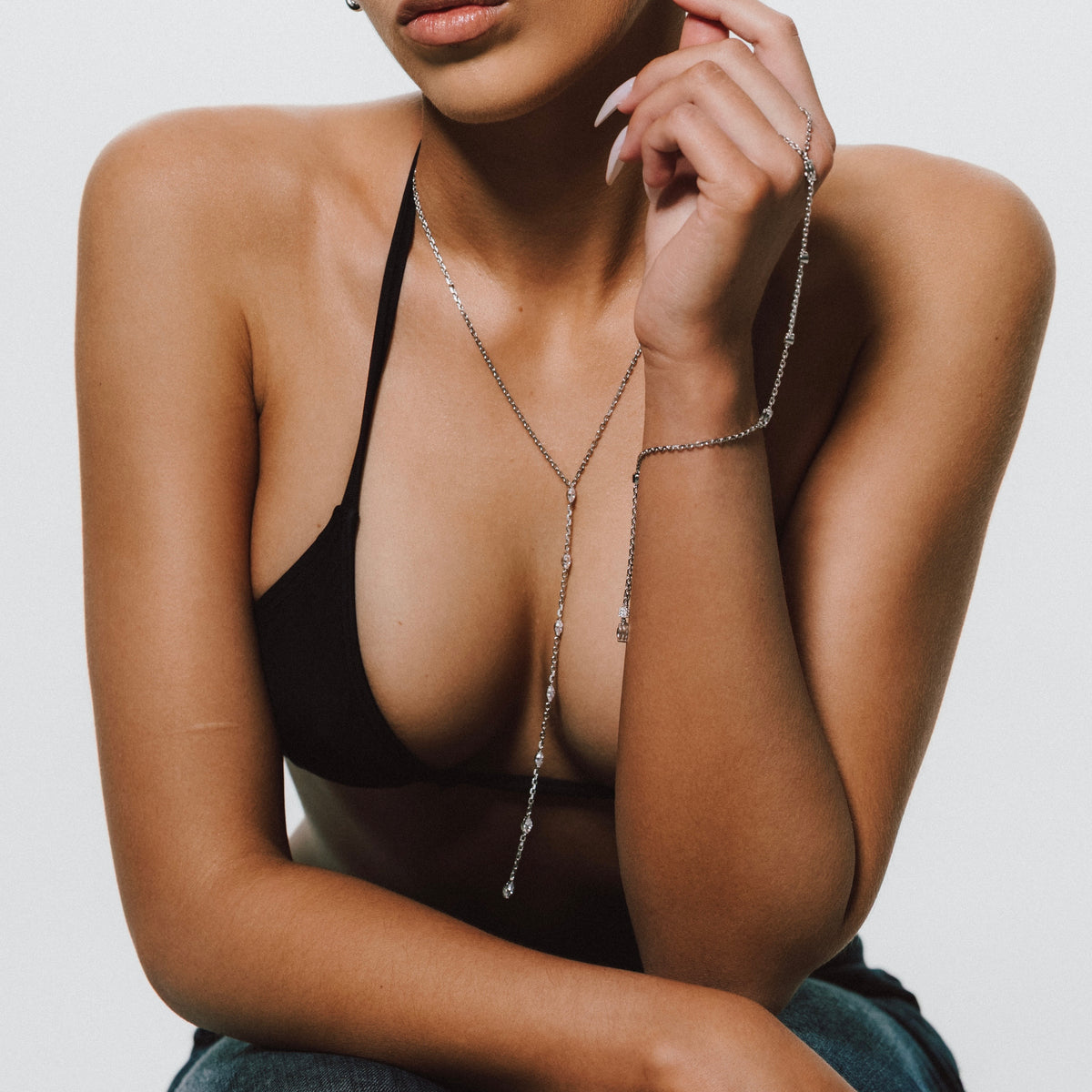 MARQUISE DROP NECKLACE