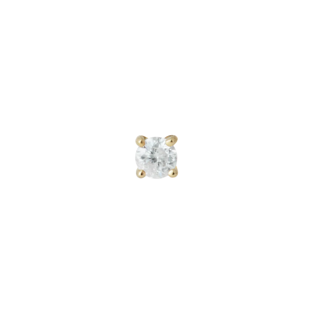 FINE DIAMOND STUD EYRNALOKKUR