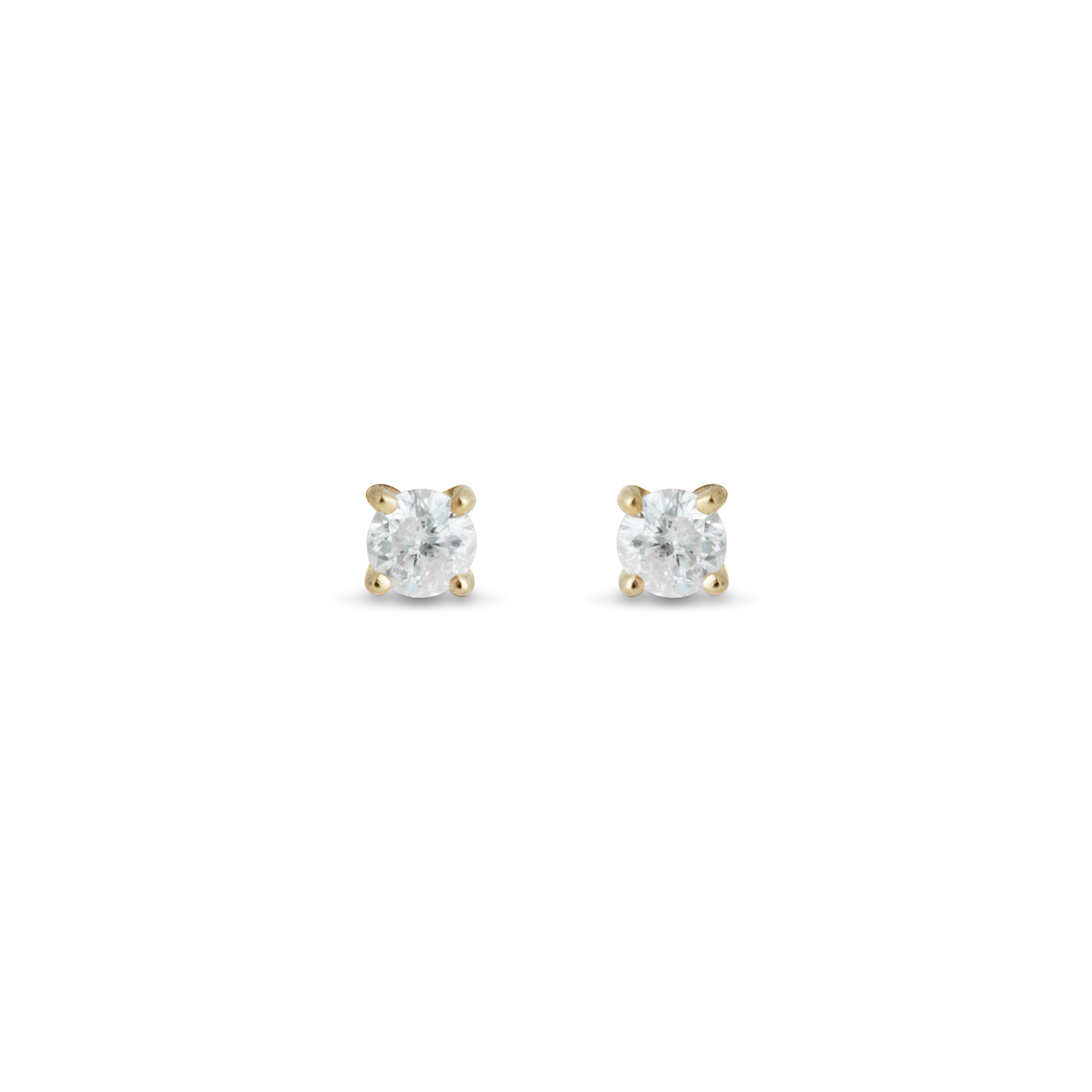 FINE DIAMOND STUD EYRNALOKKUR