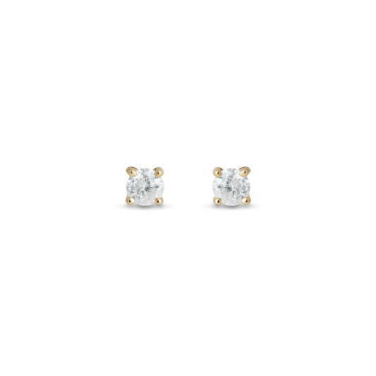 FINE DIAMOND STUD EYRNALOKKUR