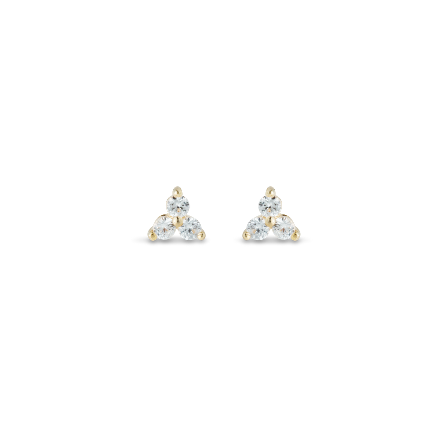 DIAMOND TRILOGY STUD EYRNALOKKUR