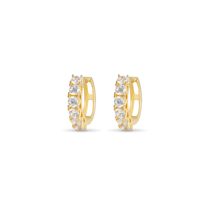 CUBIC ZIRCONIA HOOPS EYRNALOKKAR