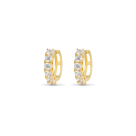 CUBIC ZIRCONIA HOOPS EYRNALOKKAR