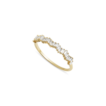 IRREGULAR BAGUETTE DIAMOND HRINGUR